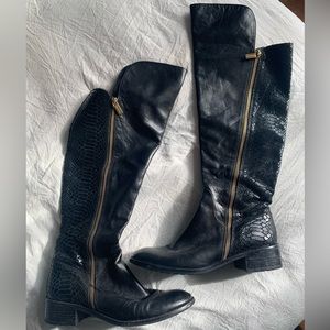 Michael Kors Knee High Leather Riding Boots